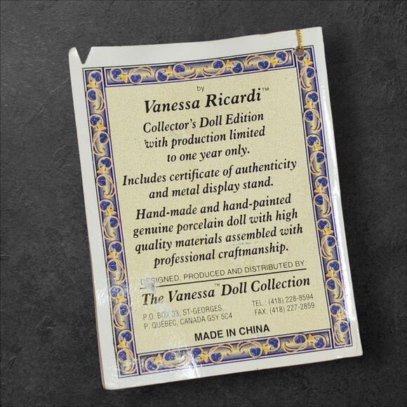 Haunted Porcelain Doll Vanessa Brown Gown Feathered Hat Paranormal Spirit Shifts - Picture 7 of 8